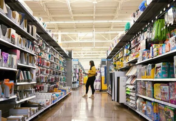 Walmart shares tumble as sales growth slows to six-year low